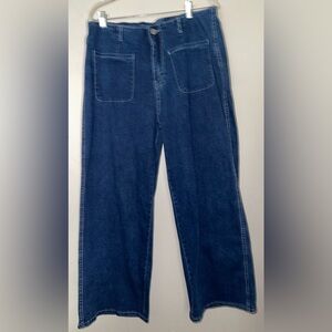Women's Stretch Wide Leg Cropped Jeans